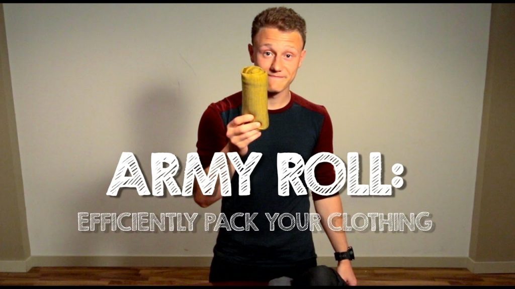 Efficiently Pack Your Clothing with the Army Roll Method