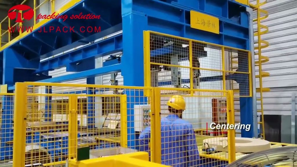 Efficient and Reliable Steel Coil Wrapping Line for Horizontal Applications